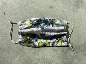 bunte Mund Nasen Maske mit Gummi